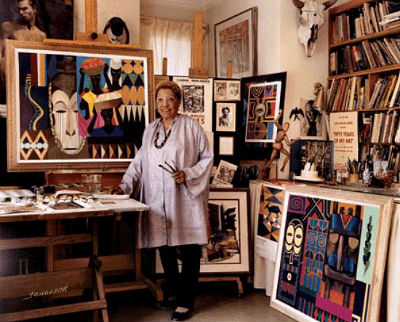 Lois in her studio