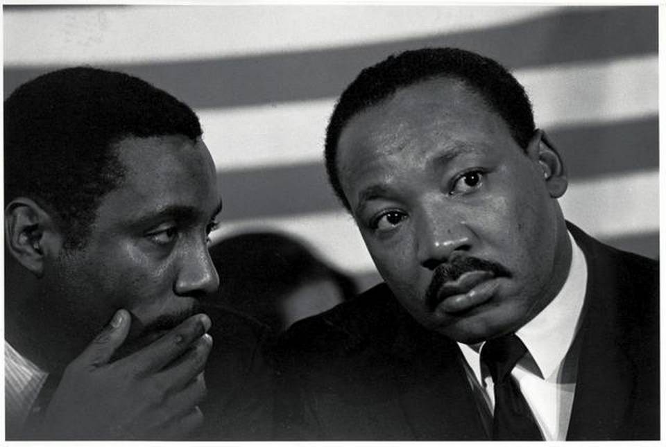 Dick Gregory and Martin Luther King Jr